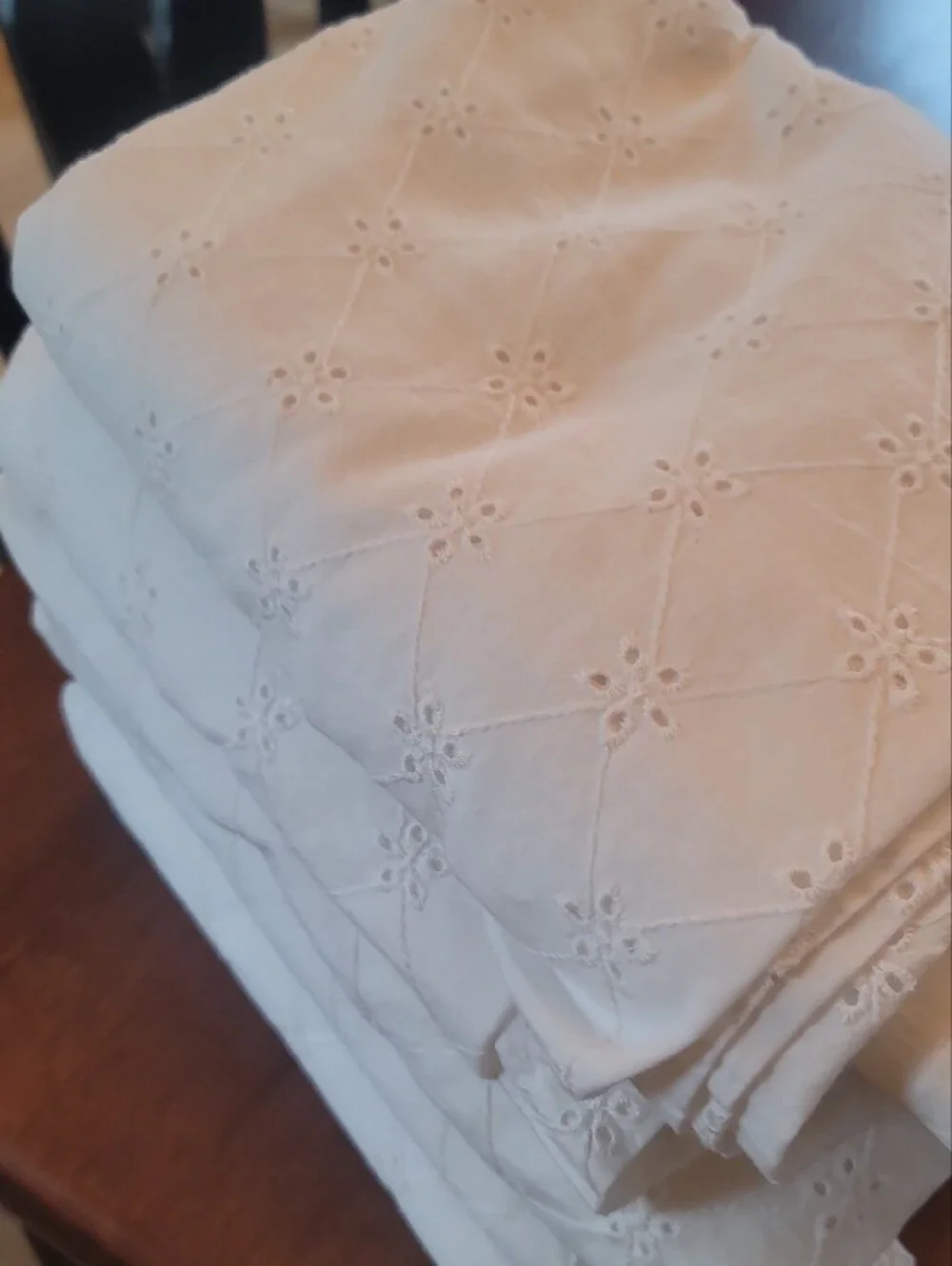 Set Of 5 Pioneer Woman Eyelet Tablecloth 60
